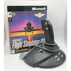 Microsoft Flight Simulator 98 (PC, 1997) & Microsoft SideWinder 3D Pro Vintage